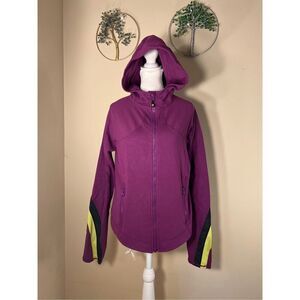 Lululemon Potion Purple Half Moon Full Zip Hoodie Jacket Size 12